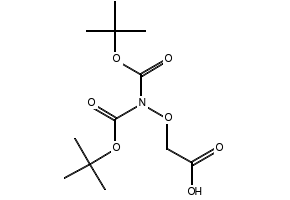 Bis-Boc-aminooxyaceticacid structure, CAS 293302-31-5