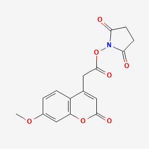 Mca-OSuN-(7-methoxycoumarin-4-acetyloxy)succinimide structure, CAS 359436-89-8