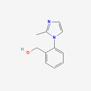 [2-(2-Methylimidazol-1-yl)phenyl]methanol structure, CAS 914349-47-6