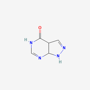 3a,7a-dihydro-1H-pyrazolo[3,4-d]pyrimidin-4-ol structure, CAS 411238-07-8
