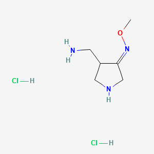 4-AMINOMETHYL-PYRROLIDIN-3-ONE-METHYLOXIME2HCL structure, CAS 215229-16-6