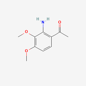 1-(2-Amino-3,4-dimethoxyphenyl)ethanone structure, CAS 49701-79-3