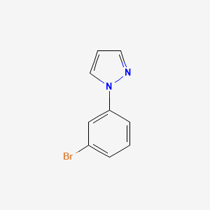 1-(3-Bromophenyl)-1H-pyrazole structure, CAS 294877-33-1