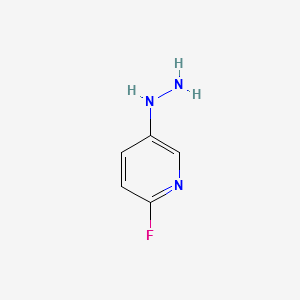 2-Fluoro-5-hydrazinylpyridine structure, CAS 940958-93-0