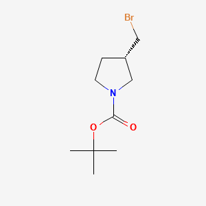 3(S)-BROMOMETHYL-PYRROLIDINE-1-CARBOXYLICACIDTERT-BUTYLESTER structure, CAS 1067230-64-1