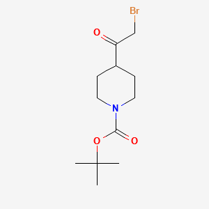 2-bromo-1-(1-Boc-piperidin-4-yl)ethanone structure, CAS 301221-79-4