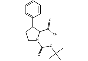 3-PHENYL-PYRROLIDINE-1,2-DICARBOXYLICACID1-TERT-BUTYLESTER structure, CAS 143979-44-6