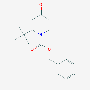 Benzyl2-tert-butyl-4-oxo-3,4-dihydropyridine-1(2H)-carboxylate structure, CAS 647841-89-2