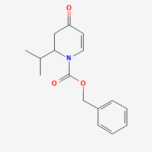 Benzyl2-isopropyl-4-oxo-3,4-dihydropyridine-1(2H)-carboxylate structure, CAS 248919-73-5