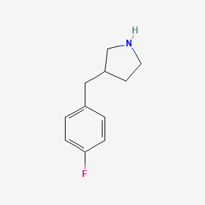 3-(4-FLUORO-BENZYL)-PYRROLIDINE structure, CAS 193220-17-6