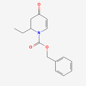 Benzyl2-ethyl-4-oxo-3,4-dihydropyridine-1(2H)-carboxylate structure, CAS 919366-32-8