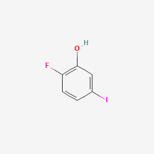 2-fluoro-5-iodophenol structure, CAS 186589-89-9