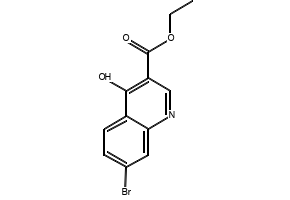 Ethyl7-bromo-4-oxo-1,4-dihydroquinoline-3-carboxylate structure, CAS 208580-23-8