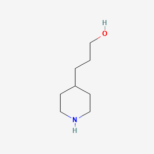 3-(Piperidin-4-yl)propan-1-ol structure, CAS 7037-49-2