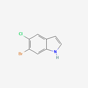 6-bromo-5-chloro-indole structure, CAS 1191028-50-8