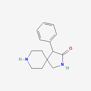 4-Phenyl-2,8-Diazaspiro[4.5]decan-3-one structure, CAS 79139-66-5