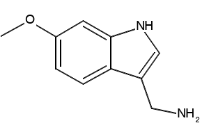 (6-Bromo-indol-3-yl)methanamine structure, CAS 887581-34-2
