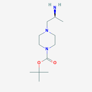 (S)-tert-Butyl4-(2-aminopropyl)piperazine-1-carboxylate structure, CAS 1017606-58-4