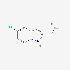 (5-Chloro-indol-3-yl)methanamine structure, CAS 21109-27-3