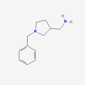 1-Benzyl-3-aminomethylpyrrolidine structure, CAS 93138-61-5