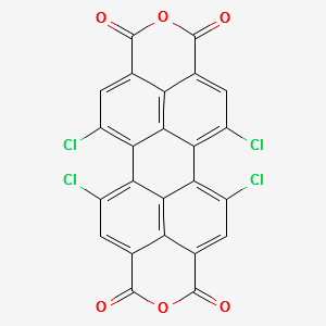 1,6,7,12-Tetrachloroperylenetetracarboxylicaciddianhydride structure, CAS 156028-26-1