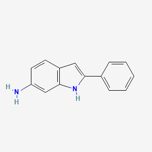 2-Phenyl-indol-6-amine structure, CAS 500992-13-2
