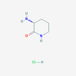 3-(R)-Amino-piperidin-2-onehydrochloride structure, CAS 406216-02-2