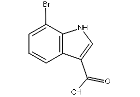 7-Bromo-1H-indole-3-carboxylicacid structure, CAS 86153-25-5