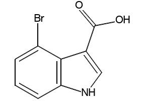 4-Bromo-indole-3-carboxylicacid structure, CAS 110811-31-9
