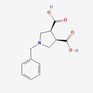 cis-1-Benzyl-3,4-pyrrolidinedicarboxylicacid structure, CAS 164916-63-6