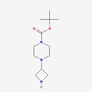 tert-Butyl4-(azetidin-3-yl)piperazine-1-carboxylate structure, CAS 219725-67-4
