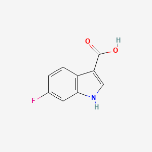 6-Fluoro-indole-3-carboxylicacid structure, CAS 23077-44-3
