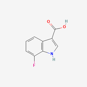 7-Fluoro-indole-3-carboxylicacid structure, CAS 858515-66-9