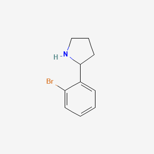 2-(2-Bromophenyl)pyrrolidine structure, CAS 129540-24-5