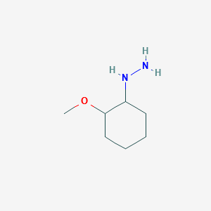 (2-methoxycyclohexyl)hydrazine structure, CAS 158438-46-1