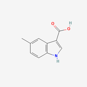 5-Methyl-indole-3-carboxylicacid structure, CAS 10242-02-1