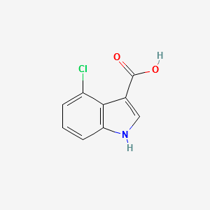 4-Chloro-indole-3-carboxylicacid structure, CAS 23872-36-8