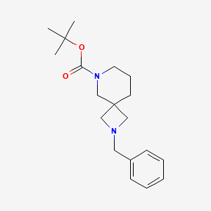 2-Benzyl-6-Boc-2,6-diazaspiro[3.5]nonane structure, CAS 1206969-43-8