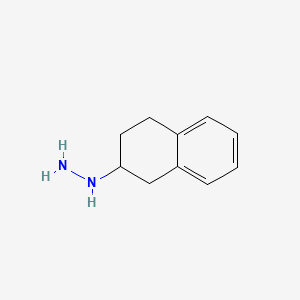 (1,2,3,4-tetrahydronaphthalen-2-yl)hydrazine structure, CAS 1743-07-3