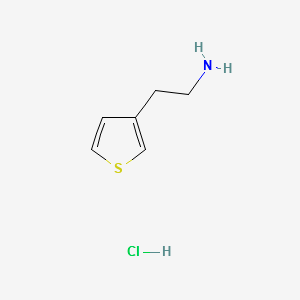 2-(thiophen-3-yl)ethanaminehydrochloride structure, CAS 34843-84-0