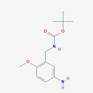 t-Butyl5-amino-2-methoxybenzylcarbamate structure, CAS 180080-51-7