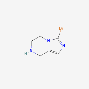 3-BROMO-5,6,7,8-TETRAHYDRO-IMIDAZO[1,5-A]PYRAZINE structure, CAS 944900-87-2