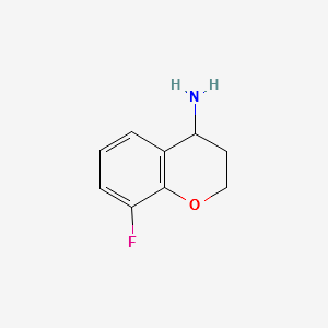 8-Fluorochroman-4-amine structure, CAS 791043-28-2