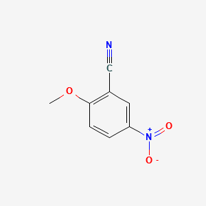 2-Methoxy-5-nitrobenzonitrile structure, CAS 10496-75-0