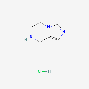 5,6,7,8-tetrahydroimidazo[1,5-a]pyrazinehydrochloride structure, CAS 601515-49-5