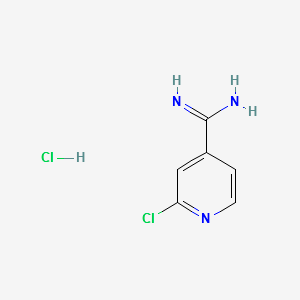 2-CHLOROISONICOTINIMIDAMIDEACETATE structure, CAS 82019-89-4