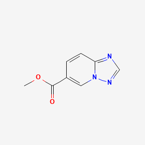 Methyl[1,2,4]triazolo[1,5-a]pyridine-6-carboxylate structure, CAS 868362-22-5