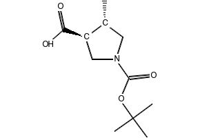 (3S,4S)-ethyl4-methylpyrrolidine-3-carboxylate structure, CAS 49835-91-8