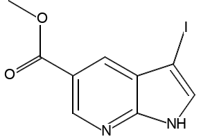 Methyl3-iodo-7-azaindole-5-carboxylate structure, CAS 944937-30-8
