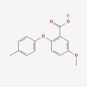 5-METHOXY-2-(P-TOLYLOXY)BENZOICACID structure, CAS 1081829-65-3